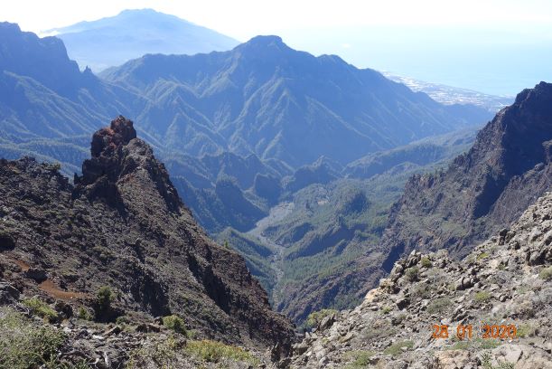 View south east to Los Llanos